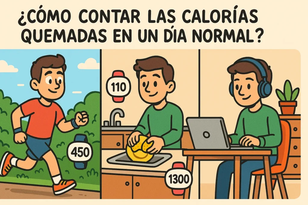 ¿Cómo contar las calorías quemadas en un día normal?