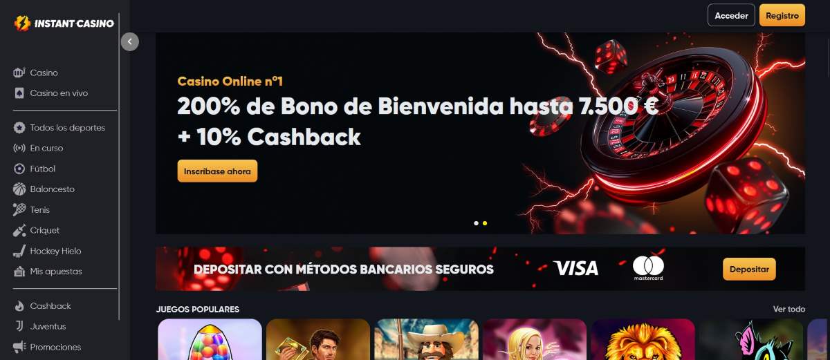 Casinos online europeos Instant Casino / Mejores Apps de apuestas deportivas